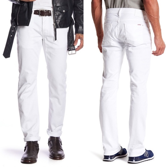 Hudson Jeans Other - Hudson Byron straight leg Jeans in white Men’s 31